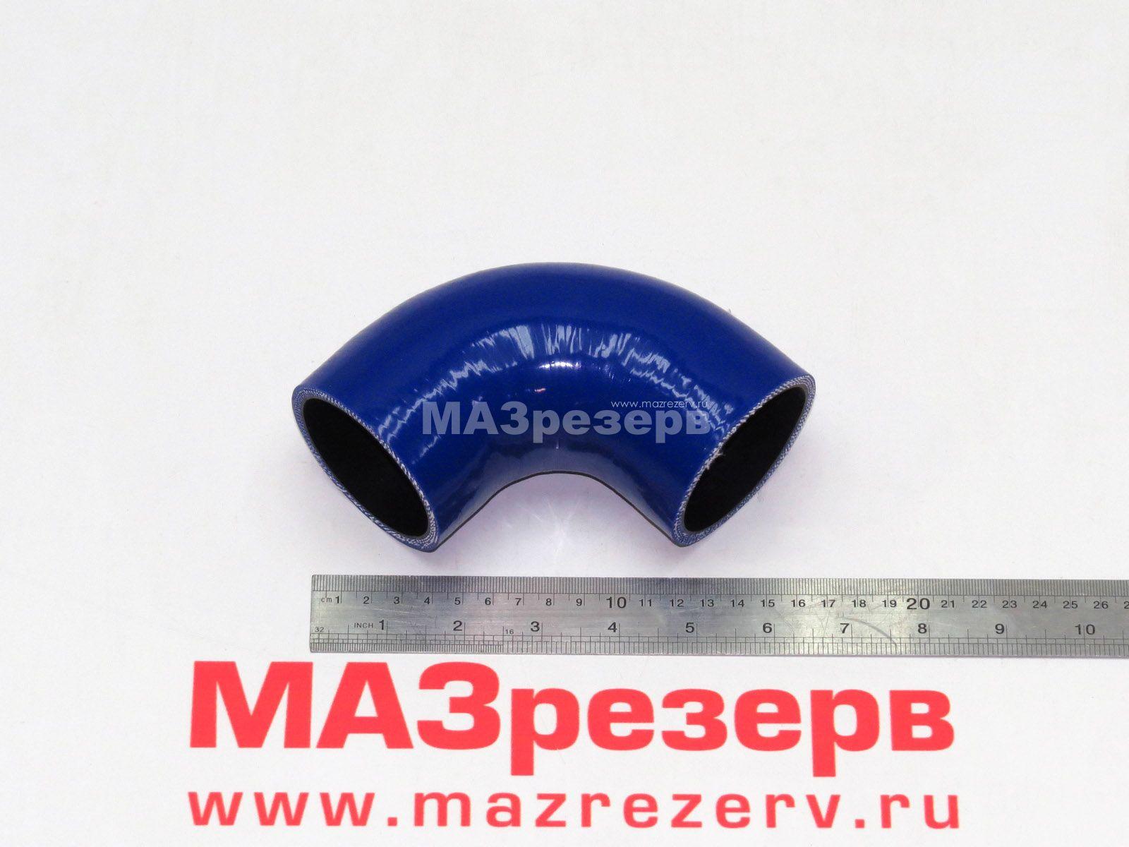 Патрубок радиатора угловой ЯМЗ-536 ("силикон", L-85 мм, д-р 60 мм) 8849-S