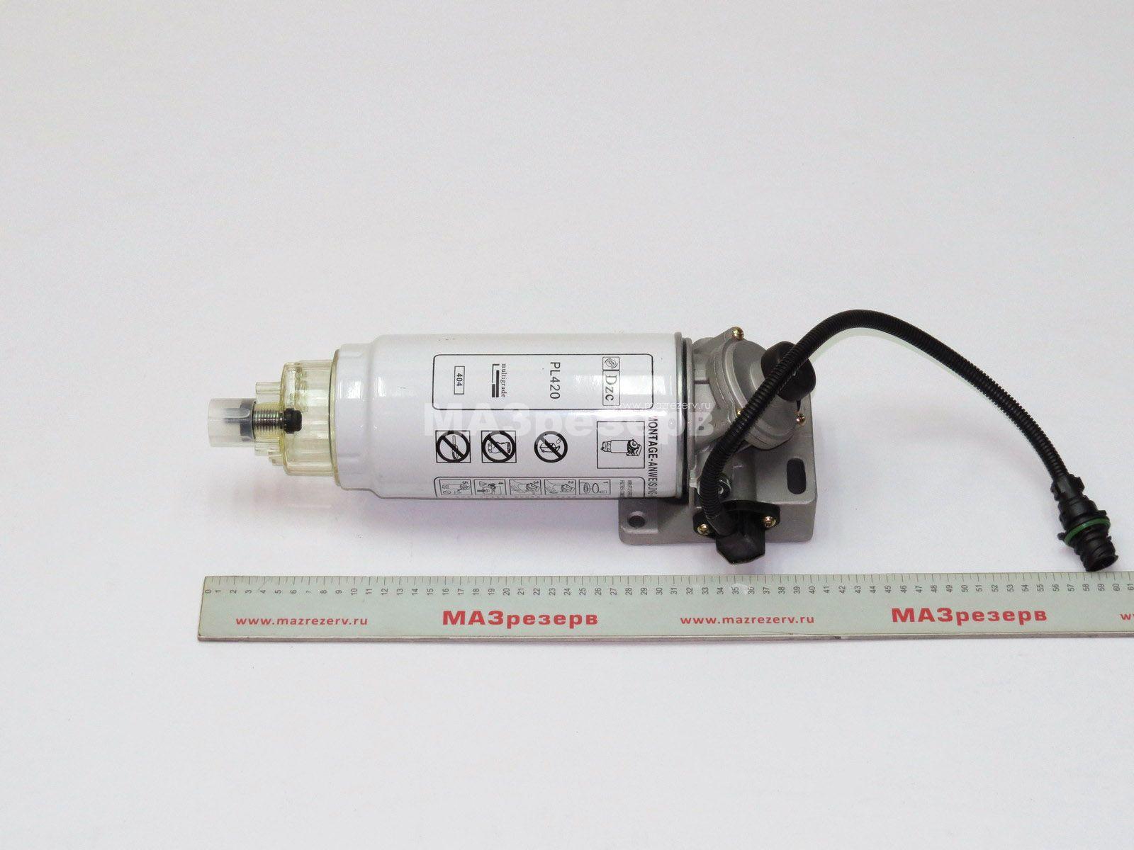 Фильтр топливный ЕВРО-3 в сб. (с подкачкой и подогревом, элемент PL420) PL420-02